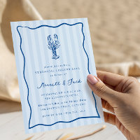 Whimsical Doodle Lobster Bake Rehearsal Dinner