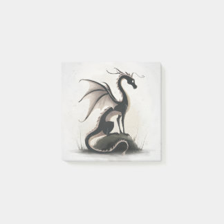 Whimsical Dragon Illustration Post-it Notes