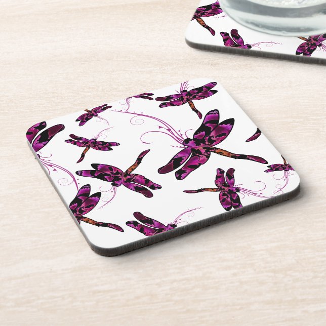 Whimsical Dragonflies Coaster (Left Side)