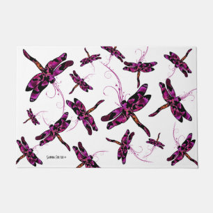 Whimsical Dragonflies  Doormat