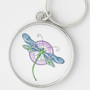 Whimsical Dragonfly Key Ring