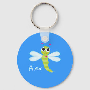 Whimsical Dragonfly Key Ring