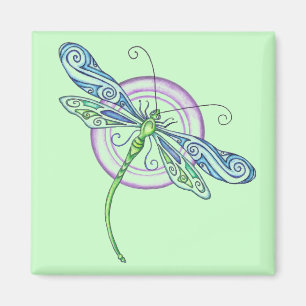 Whimsical Dragonfly Magnet