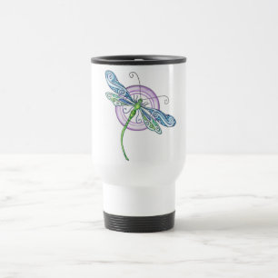 Whimsical Dragonfly Travel Mug