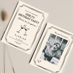 Whimsical Drawing Funky quirky  Birthday Invitation