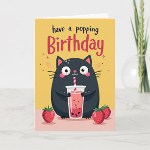 Whimsical Drink Birthday Card