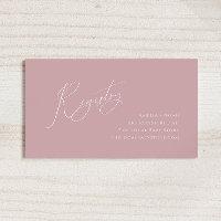 Whimsical Dusty Rose Baby Registry