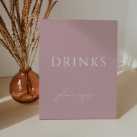 Whimsical Dusty Rose Baby Shower Drinks