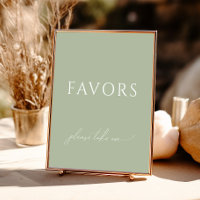 Whimsical Dusty Rose Baby Shower Favours Sign