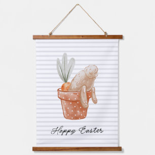 Whimsical Easter Bunny Hanging Tapestry