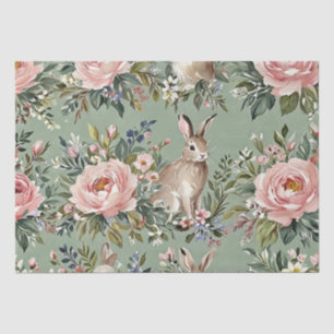 Whimsical Easter Bunny Watercolor Tissue Paper