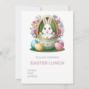 Whimsical Easter Egg Hunt: Bunny Invitation