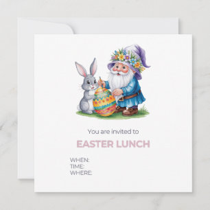 Whimsical Easter Egg Hunt: Watercolor Bunny and Gn Save The Date