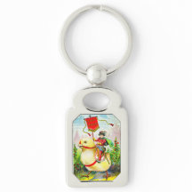 Whimsical Easter Greetings: Rider on Giant Chick