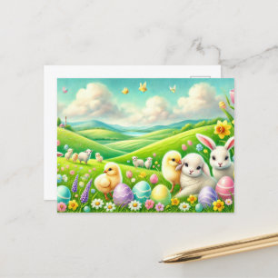 whimsical Easter postcard! Postcard