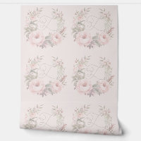 Whimsical Elegant Floral Monogram Crest