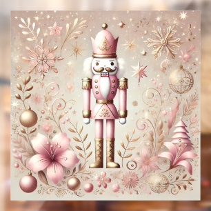Whimsical Elegant Pink and Gold Pastel Nutcracker