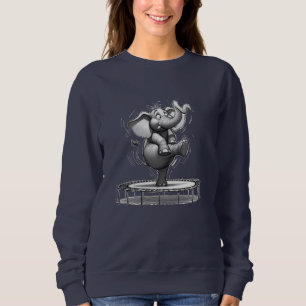 Whimsical Elephant on Trampoline – Cute Playful Sweatshirt