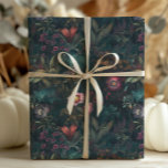 Whimsical Emerald and Pink Floral Decoupage Wrapping Paper<br><div class="desc">Wrap your Gifts in the botanical romance of our 'Whimsical Emerald and Pink Floral Decoupage Wrapping Paper'. This vintage boho design features a lush dance of emerald leaves and pink florals, perfect for those who adore a blend of natural elegance and romantic flair. Ideal for Decoupage crafting, scrapbooking, or presenting...</div>