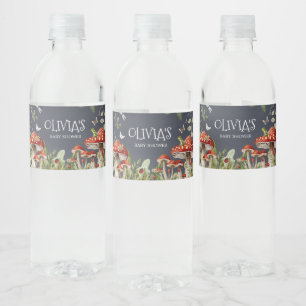 Whimsical Enchanted Forest Baby Shower Water Bottle Label