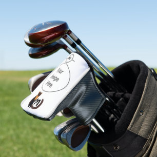 Whimsical European Pine Marten Monogram Golf Head Cover