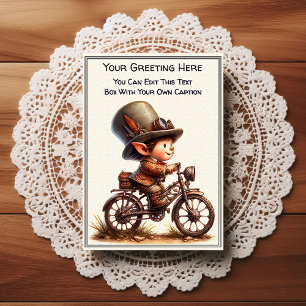 Whimsical Everyday Sentiment Steampunk Art   Postcard