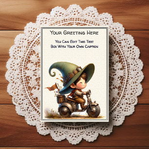 Whimsical Everyday Sentiment Steampunk Art   Postcard