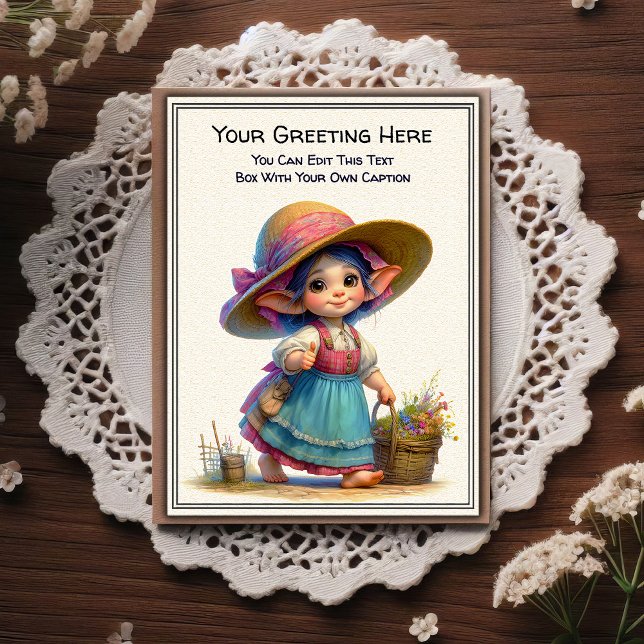 Whimsical Everyday Sentiment Storybook Art   Postcard (Creator Uploaded)