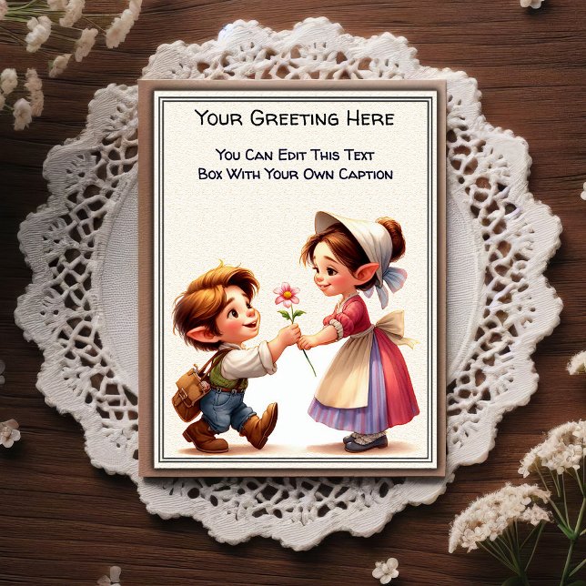 Whimsical Everyday Sentiment Storybook Art   Postcard (Creator Uploaded)