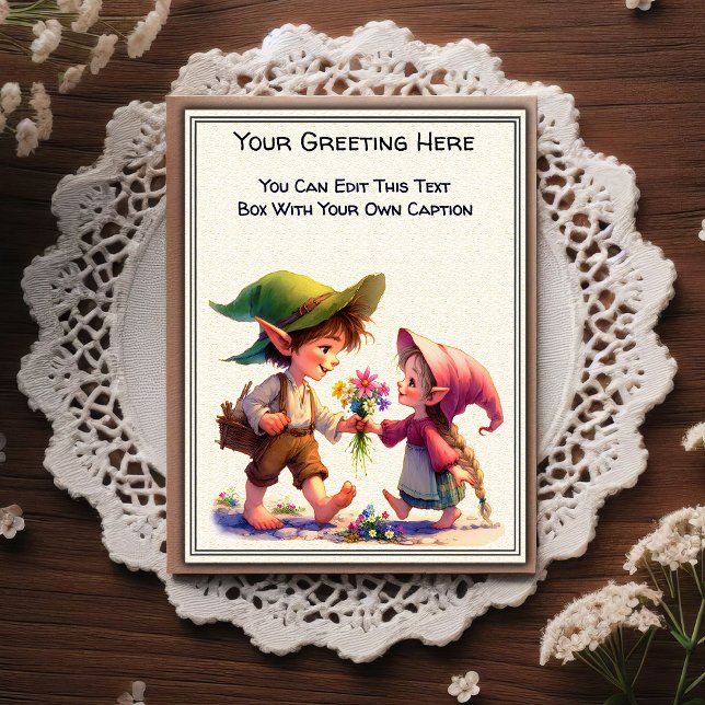 Whimsical Everyday Sentiment Storybook Art   Postcard (Creator Uploaded)