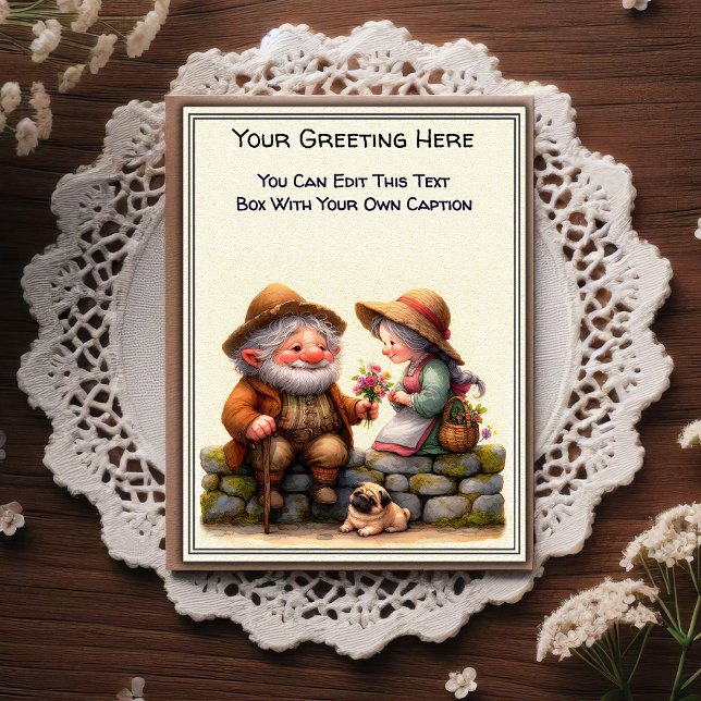 Whimsical Everyday Sentiment Storybook Art   Postcard (Creator Uploaded)