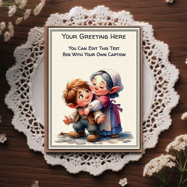 Whimsical Everyday Sentiment Storybook Art   Postcard (Creator Uploaded)