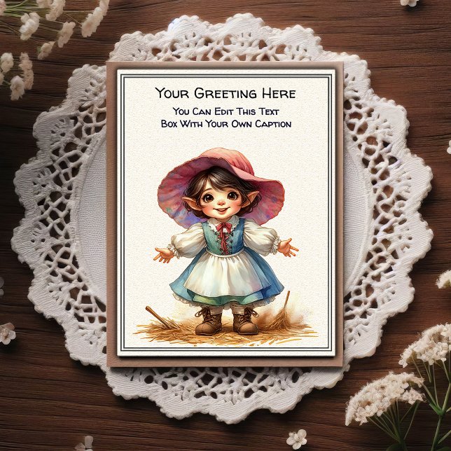 Whimsical Everyday Sentiment Storybook Art   Postcard (Creator Uploaded)