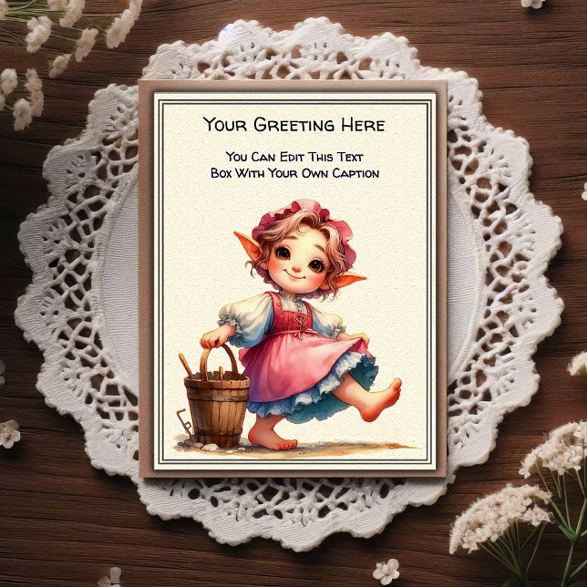 Whimsical Everyday Sentiment Storybook Art   Postcard (Creator Uploaded)