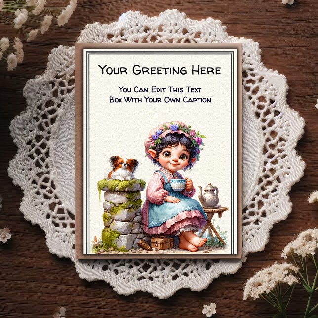 Whimsical Everyday Sentiment Storybook Art   Postcard (Creator Uploaded)
