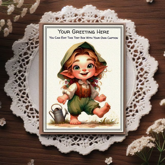 Whimsical Everyday Sentiment Storybook Art   Postcard (Creator Uploaded)