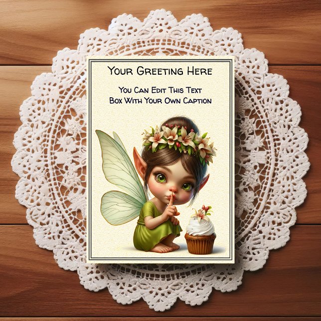 Whimsical Everyday Sentiment Storybook Fairy Postcard (Creator Uploaded)