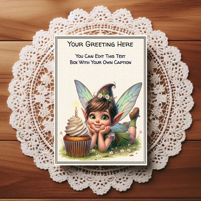 Whimsical Everyday Sentiment Storybook Fairy Postcard (Creator Uploaded)