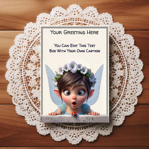 Whimsical Everyday Sentiment Storybook Fairy Postcard