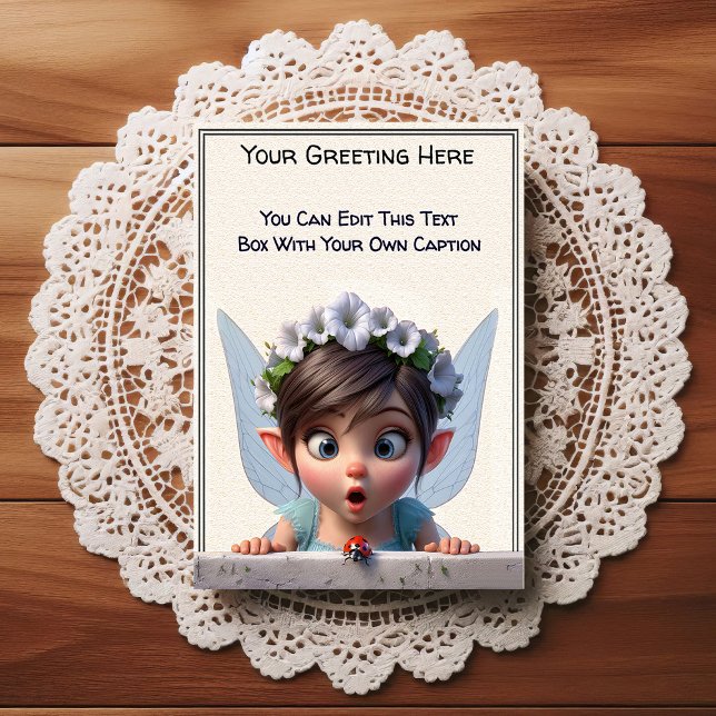 Whimsical Everyday Sentiment Storybook Fairy Postcard (Creator Uploaded)