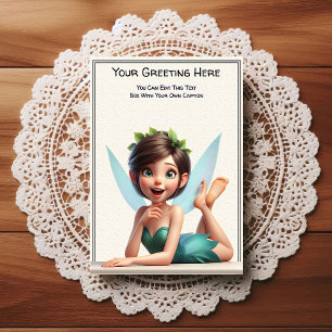 Whimsical Everyday Sentiment Storybook Fairy Postcard