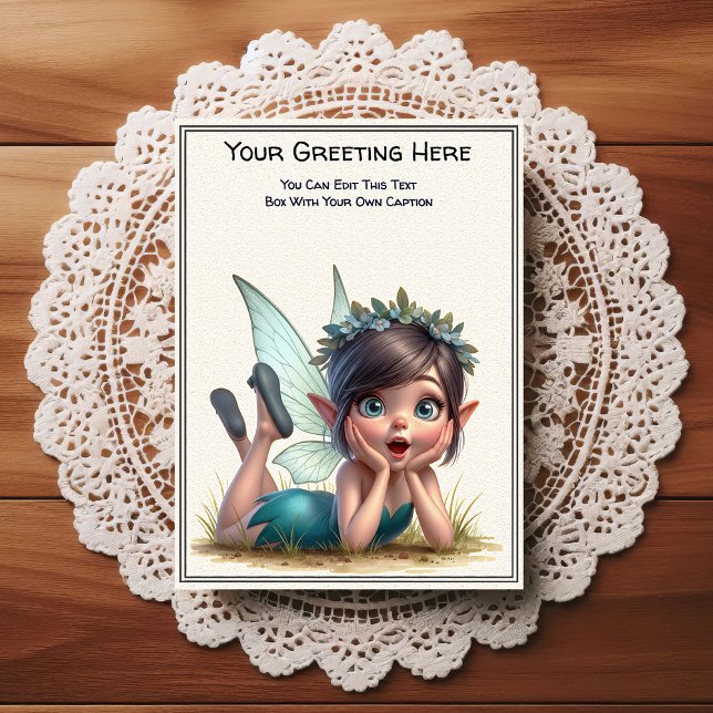 Whimsical Everyday Sentiment Storybook Fairy Postcard (Creator Uploaded)