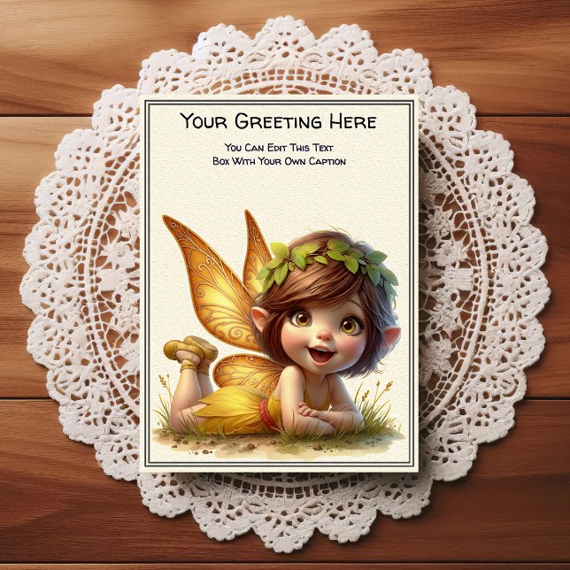 Whimsical Everyday Sentiment Storybook Fairy Postcard (Creator Uploaded)