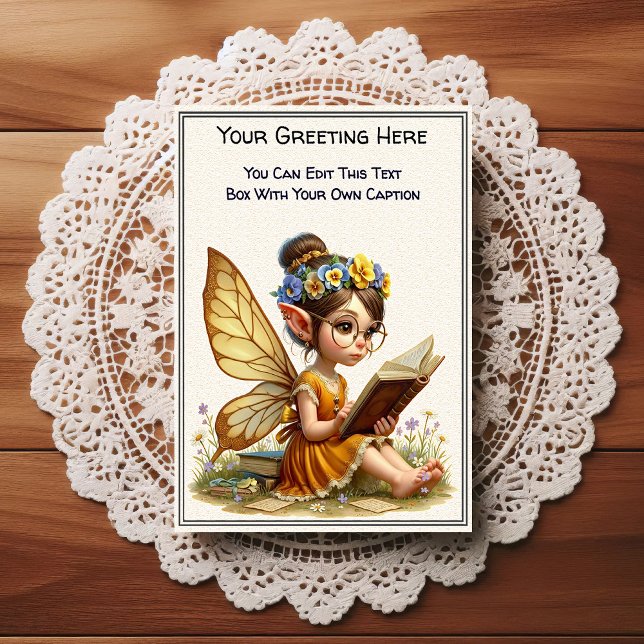 Whimsical Everyday Sentiment Storybook Fairy Postcard (Creator Uploaded)