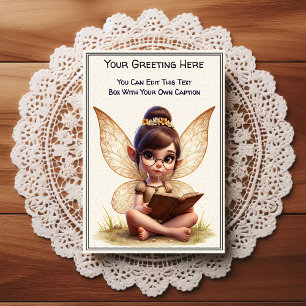 Whimsical Everyday Sentiment Storybook Fairy Postcard