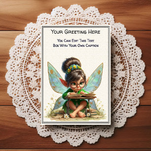 Whimsical Everyday Sentiment Storybook Fairy Postcard