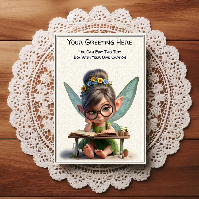 Whimsical Everyday Sentiment Storybook Fairy Postcard (Creator Uploaded)