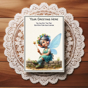 Whimsical Everyday Sentiment Storybook Fairy Postcard