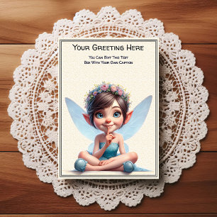 Whimsical Everyday Sentiment Storybook Fairy Postcard
