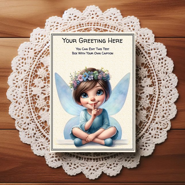 Whimsical Everyday Sentiment Storybook Fairy Postcard (Creator Uploaded)